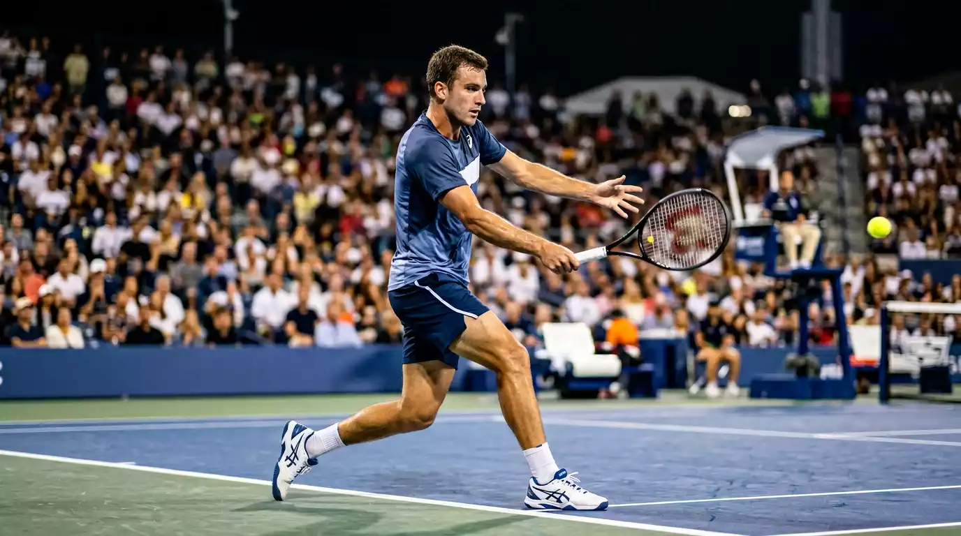 Apuestas en vivo durante un partido de tenis con cuotas cambiando en tiempo real